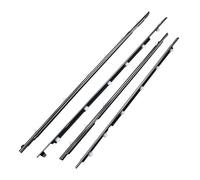 Junta para Maletero Coche Para Land Para Cruiser LC80 80 Series LX450 4 Uds Burlete Goma Para Ventana Exterior Puerta Sellado Cinturón Moldura Embellecedor Sello Parachoques(Chrome)