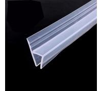 Junta para puerta de ducha con forma de H de 200 cm, junta de repuesto de goma, para cristal de 6/8/10/12 mm de grosor (H-6 mm)