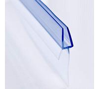 Junta para puerta de ducha de 2 x 100 cm, con labio de goma extendido para suelos secos en el baño, junta de ducha para puerta de cristal de 6 mm de grosor (20 mm)