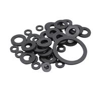 Junta plana de goma negra, arandela de tornillo, manguera, grifo de plomería, junta tórica de sellado, 10 Uds.(10x20x1mm)