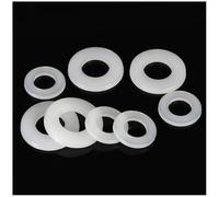 Junta Plana de Nailon Pa, Arandela de Plástico de Alta Resistencia para un Sellado Hermético, Aislamiento Térmico, Resistencia a la Vibración Y Reparaciones de Plomería./2.5 * 5 * 1.0 /500Pcs