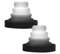 Junta protectora para parachoques de coche, calcomanías para amortiguadores de puerta, almohadillas adhesivas de silicona con luces LED, accesorio anticolisión que absorbe golpes, SUV, camión, coche