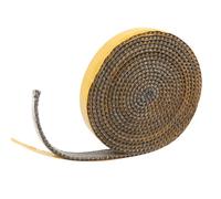 Junta Puerta Chimenea, Cinta de Sellado Autoadhesivo para Estufa de Leña | Cuerda Ignífuga de Fibra de Vidrio Junta Refractaria Cuerda de Sellado Resistente para Puerta Chimeneas (3mmx20mmx3m)
