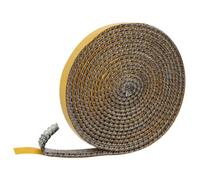 Junta Puerta Chimenea, Cinta de Sellado Autoadhesivo para Estufa de Leña | Cuerda Ignífuga de Fibra de Vidrio Junta Refractaria Cuerda de Sellado Resistente para Puerta Chimeneas (3mmx10mmx3m)