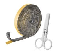 Junta Refractaria Chimenea, Cinta de Sellado Autoadhesiva, Cinta de Sellado para Chimenea Junta Fibra de Vidrio, Junta Cristal Chimenea para Puerta Chimeneas, Tubo de Humo (3mm×15mm×3m)