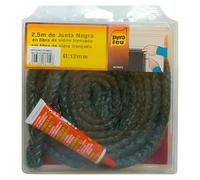 PYRO FEU Junta refractaria 12mm x 2,5m + Tubo Pegamento