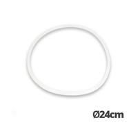 Junta Tapa Silicona - Junta de 24 cm x 8 mm de Grosor, Ideal para ollas, Resistente al Calor y Flexible, asegura un Cierre hermético.