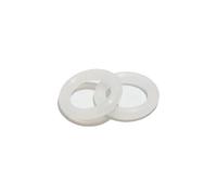 Junta tórica de caucho blanco de 3 mm de grosor y 10 a 100 mm de diámetro exterior, resistente al agua, apta para tuberías y válvulas.,10 piezas