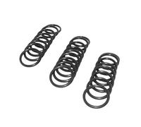 Junta tórica de caucho nitrilo NBR, diámetro del alambre de 1.6 mm, diámetro exterior de 11.2 mm, 50 unidades, color negro