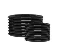 Junta tórica de EPDM, diámetro del alambre 2.4 mm, diámetro exterior 13 mm, negra, 100 unidades