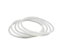 Junta tórica de goma blanca para aislamiento e impermeabilización, Diámetro del cable 3.55mm Diámetro interior 80mm Diámetro exterior 87.1mm, 10 unidades
