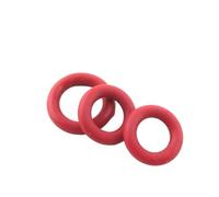 Junta tórica de goma de silicona roja, 100 Uds., 4mm de espesor, 15/16/17/18/19/20/21/22/23/24mm, juntas tóricas, arandelas(18x10x4mm)