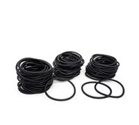 Junta tórica de nitrilo negra resistente al aceite, espesor del anillo de sellado: 1/1,5/2 mm, diámetro exterior: 3-80 mm, for aplicaciones automotrices, de maquinaria y de plomería, resistente al agu