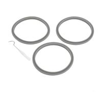 Junta tórica de silicona de repuesto para licuadoras de 600 W y 900 W, compatible con piezas NUTRIBULLET, junta flexible a prueba de fugas para electrodomésticos de cocina (3 sellos + gancho)