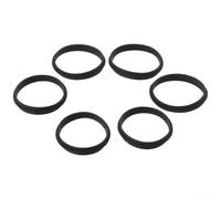 Junta Tórica de Silicona Negra Antifugas 6 Piezas | Silicona duradera, reutilizable, antifugas, apto lavavajillas, 6 unidades negras