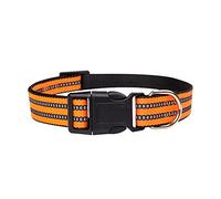 Junta tórica reflectante de nailon ajustable resistente suave y cómoda para mascotas medianas y grandes