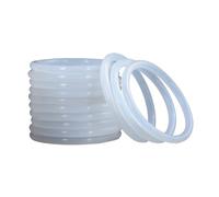 Junta tórica VMQ blanca de 1.5 mm de diámetro, diámetro exterior de 23 mm, junta de sellado de goma, 100 unidades