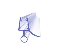 Junta Transparente para Ducha 2 tiras de sellado transparentes PVC for mampara ducha, 50 cm, 6/8 mm, 10/12, for puerta vidrio baño, deflector agua, burlete goma(8mm)