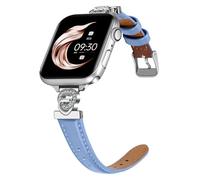 Juntan Correa de reloj de cuero para Apple Watch de 38 mm, 40 mm, 41 mm, 42 mm, 44 mm, 45 mm, adaptador de metal con forma de amor para iWatch Series 9/8/7/6/5/4/3/2/1/SE/Ultra (42mm/44mm/45mm/49mm,