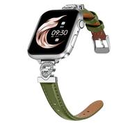 Juntan Correa de reloj de cuero para Apple Watch de 38 mm, 40 mm, 41 mm, 42 mm, 44 mm, 45 mm, adaptador de metal con forma de amor para iWatch Series 9/8/7/6/5/4/3/2/1/SE/Ultra (42mm/44mm/45mm/49mm,