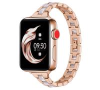 Juntan Correa delgada de acero inoxidable para Apple Watch de 49 mm, 45 mm, 44 mm, 42 mm, correa de resina ligera para Apple Watch Series 9 8 SE 7 6 5 4 3 Ultra 2 1
