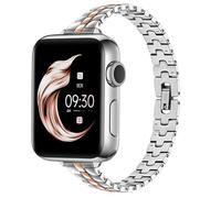 Juntan Correa delgada de acero inoxidable para Apple Watch de 49 mm, 45 mm, 44 mm, 42 mm, elegante para iWatch Bands, correa de metal fina para Apple Watch Series 9, 8, SE, 7, 6, 5, 4, 3, Ultra 2, 1