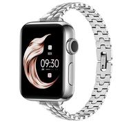 Juntan Correa delgada de acero inoxidable para Apple Watch de 49 mm, 45 mm, 44 mm, 42 mm, elegante para iWatch Bands, correa de metal fina para Apple Watch Series 9, 8, SE, 7, 6, 5, 4, 3, Ultra 2, 1