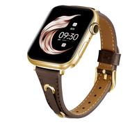Juntan Correas de reloj de cuero para mujer compatibles con Apple Watch de 38 mm, 40 mm, 41 mm, correa de cuero con cordón café para Ultra 1 2 iWatch Band Series 9 8 7 6 5 4 3 2 1 SE