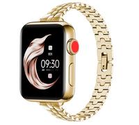 Juntan Dressy - Correa de acero inoxidable de 49 mm, compatible con Apple Watch de 45 mm, 44 mm, 42 mm, 49 mm, correa de metal delgada para mujer, para iWatch Series 10, 9, 8, SE, 7, 6, 5, 4, 3, Ultra