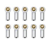 Juntas de Bolas Ajuste para 1/10 RC Car Crawler SCX10 D90 D110 Tamiya racing enlace de aluminio varilla amarre junta esférica Rótula de dirección(Silver)