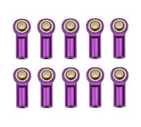 Juntas de Bolas Ajuste para 1/10 RC Car Crawler SCX10 D90 D110 Tamiya racing enlace de aluminio varilla amarre junta esférica Llave Rótula Axial(Purple)