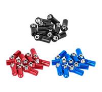 Juntas de Bolas Ajuste para 1/10 RC Crawler Axial SCX10 TRX4 CC01 D90 piezas M4 enlace varilla final junta esférica Rótula de dirección(Red)