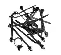 Juntas de Bolas Ajuste para Audi para Bmw para VW 92 mm x 5 Sujeción de cables para automóvil Correa con cremallera nailon Envoltura Clips sujetadores fijos Rótula de dirección(10PCS)