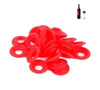 Juntas de goma de silicona, arandela de juntas de silicona de 25 uds, arandelas de repuesto para sellos de botellas de tapa oscilante para sellos de botellas de cerveza caseras