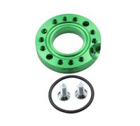 Juntas de motor para moto Ajuste para Pit Dirt Bikes, ajustador de colector de carburador CNC de 28mm, adaptador de placa giratoria de brida Universal Junta Tapa Stator(Green)