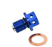 juntas de motore moto Compatible con Honda, Yamaha, Husqvarna y Kawasaki. Tapón de drenaje aceite del motor junta arandela(Blue)