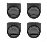Juntas de repuesto de tapa superior para botellas de agua Owala, paquete de 4 sellos de silicona para frascos de 19 onzas, 24 onzas, 32 onzas, 40 onzas, fácil de limpiar, negro (negro)
