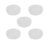 Juntas de tapa de silicona, paquete de 5 sellos de repuesto para vaso de viaje, taza y botella de vacío, blanco (D)