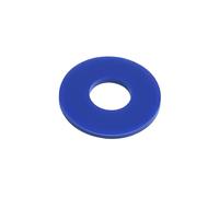 Juntas planas de aislamiento de nailon, arandelas de sellado de plástico for perno, tornillo, espaciadores de anillo duro, M2-M24, negro, blanco, amarillo, rojo y azul(Blue,M3x10x1(100Pcs))