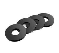 Juntas planas de caucho de nitrilo negro de 100 a 300 piezas, de 1,5 mm de alto, resistentes al agua.(ID2xOD9xH1.5-100pcs)
