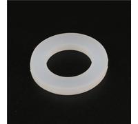 Juntas planas de goma. Arandelas de plástico transparente, 20 juntas planas silicona, anillo 1/4" 3/8" 1/2" 3/4" 1" x 3 mm, arandela for grifo plomería, junta tórica, sellado(White,3/4 inch)