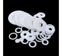 Juntas planas de goma. Arandelas de plástico transparente, junta anillo grueso 100 piezas, espaciador arandelas planas precisas con cuña PTFE, espesor 0,2,3,4,5 mm(5.4X3.17X0.5MM)
