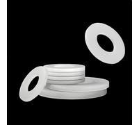 Juntas planas de goma. Arandelas de plástico transparente, junta sellado 30 piezas que absorbe los golpes, plana anillo silicona M5 M6, espesor 1,5 2 3 mm(M2x7x1.5)