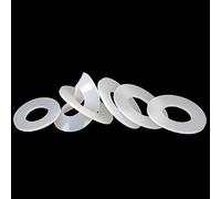 Juntas planas de goma de silicona for grifos de plomería, juntas tóricas de M2-M12, arandelas resistentes a altas temperaturas, 10 Uds.(8x22x2mm)