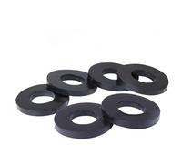 Juntas planas de goma. Paquete de 50 juntas tóricas arandelas caucho NBR y nailon negro, varios tamaños(12x24x3mm)