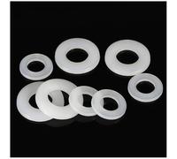 Juntas Planas de Nailon Pa, Arandelas Finas de Plástico para un Sellado Hermético, Aislamiento Eléctrico Y Resistencia a Las Vibraciones en Trabajos de Reparación./4 * 15 * 2.0/30Pcs