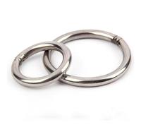 Juntas tóricas de acero inoxidable 304 (M3-M12), anillos soldados sólidos multiusos for mascotas, pesca y accesorios colgantes(M5x30(2pcs))