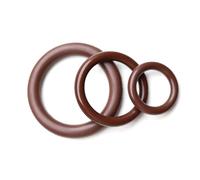 Juntas tóricas de caucho flúor, 6 mm x 50 mm x 62 mm, junta tórica de sellado FKM marrón, 5 unidades