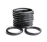 Juntas tóricas de goma de nitrilo, 115 mm OD, 108 mm ID, 3.5 mm Ancho, Negro 10 Piezas