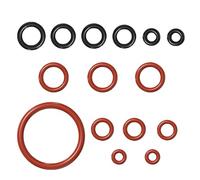 Juntas Tóricas para Café - 15 Pcs Juntas Tóricas para Cafeteras Saeco Royal Black Pack Pro, Negro y Rojo (6+9), Compatibles con Cafeteras Ealing Ring, Válvula de Vapor, Grupo de Preparación y Caudal